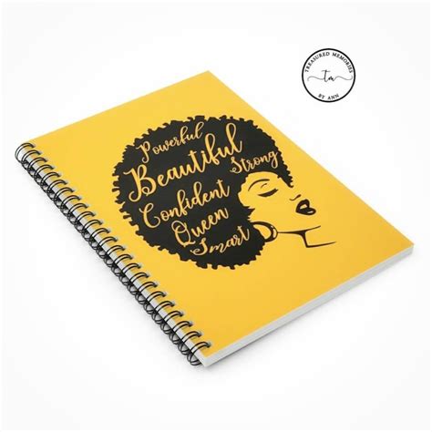 Notebook Journal Black Woman Afrocentric Etsy