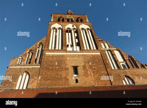 Brick Gothic Marien Church Greifswald Stock Photo Alamy