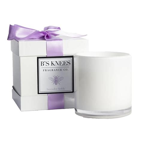 3 Wick Lavender Fields White Candle By Bees Knees