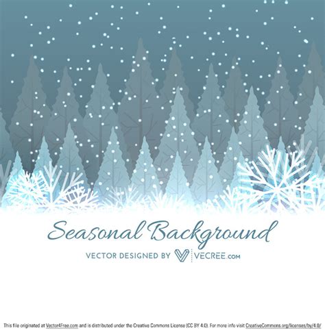 Winter Tree Christmas Background Vectors In Editable Ai Eps Svg