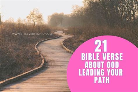 21 Bible Verses About God Leading Your Path