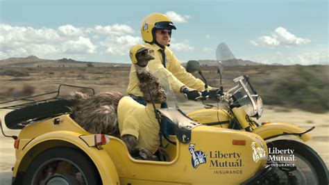 Liberty Mutual Insurance Limu Emu Doug Sidecar Ad Commercial On Tv