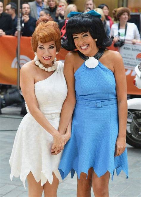 Kathie Lee Gifford And Hoda Kotb As Wilma Betty Two Person Halloween Costumes Halloween Items