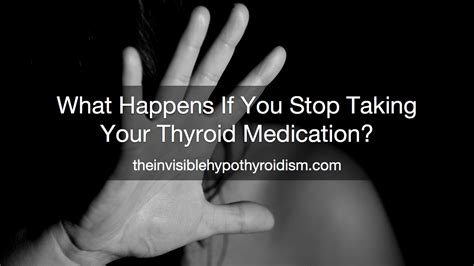 Can We Stop Taking Thyroid Medicine Medicinewalls