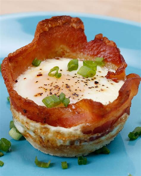 Cheesy Bacon Egg Cups Yummy Food Recipes Food