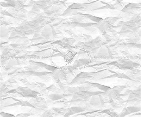 White Crumpled Paper Texture Seamless 10827