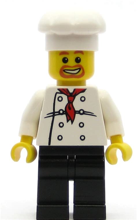 Lego Town Minifigure Chef White Torso With 8 Buttons