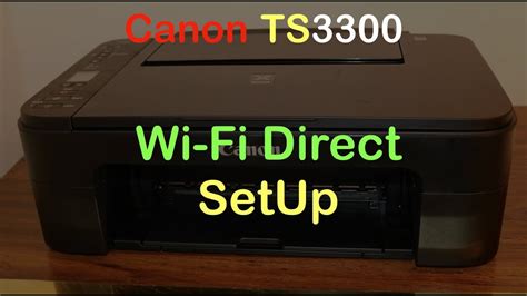 Use a provided usb cable to connect it . Canon TS3300 Wi-Fi Direct SetUp & Wireless Scanning ...