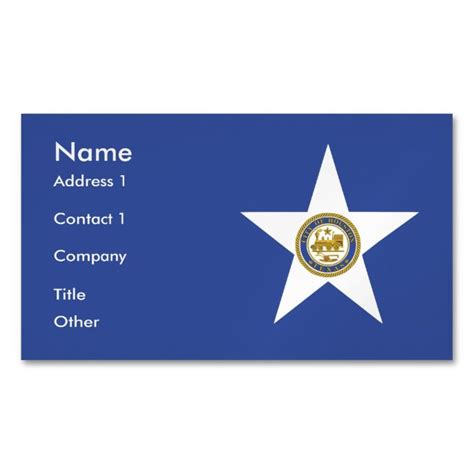 Online ordering, customization, and distribution with agonline. Business Card Magnet with Flag of Houston | Business cards ...