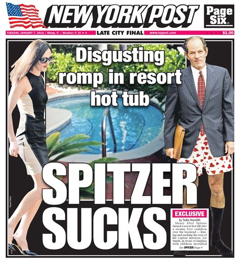 The Daily News And The New York Post Battle Over Spitzer Hot Tub Story Observer