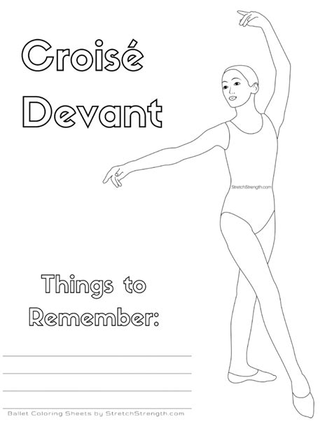 Ballet Technique Coloring Pages Vol 1 Ballet Technique Beginner