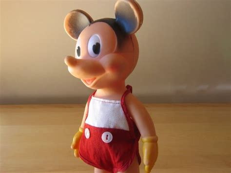 Vintage Sun Rubber Company Mickey Mouse 10 Squeak Toy
