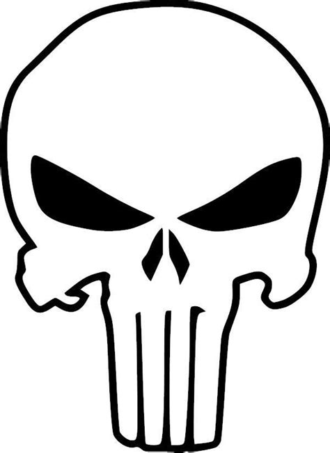 Punisher Vinyl Decal Punisher Skull Stencil Punisher Skull