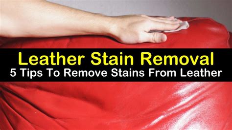 To remove old stains from leather and other interior surfaces you should use a step process. 5 Smart Ways to Remove Stains from Leather