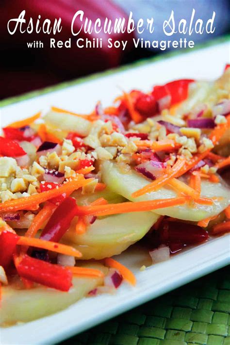 Thai Cucumber Salad Recipe With Red Chili Soy Vinaigrette
