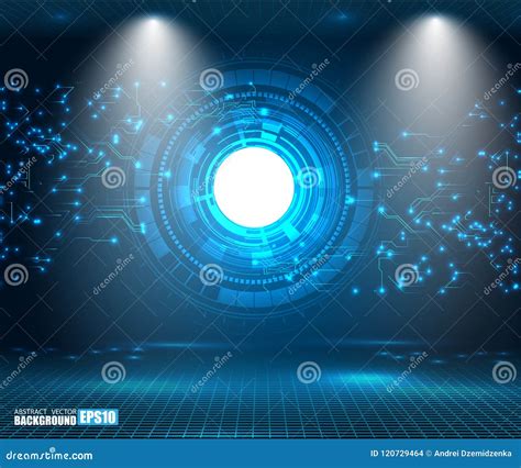 Abstract Technology Background Hi Tech Communication Concept Futuristic