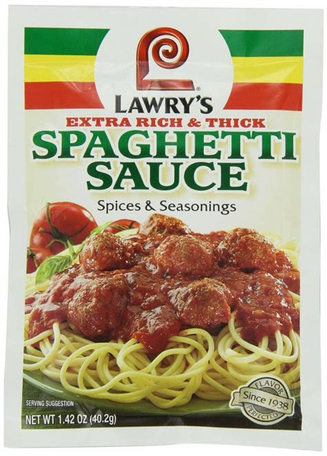 Lawry S Extra Thick And Rich Spaghetti Sauce Seasoning Mix Ebay