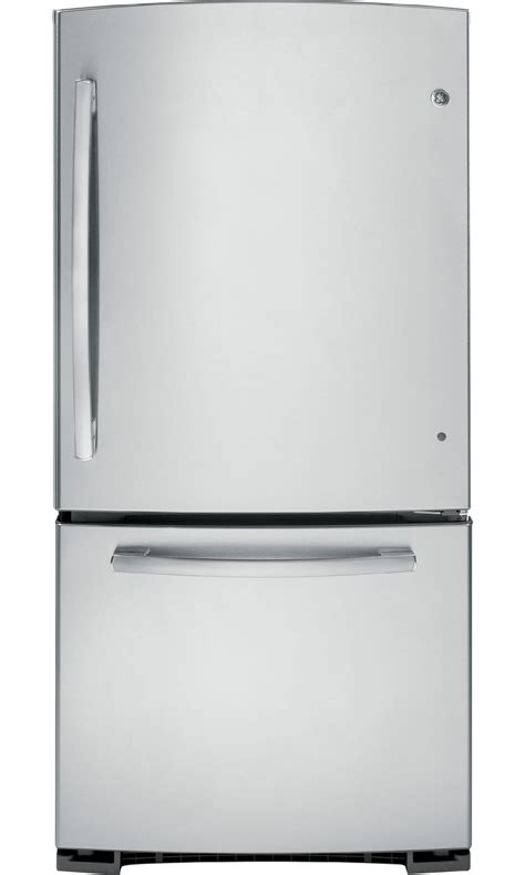 Ge Gde23esess 231 Cu Ft Single Door Bottom Freezer Refrigerator
