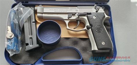 Beretta 92fs 9mm 49 St 2 10rd Italy Stainless For Sale