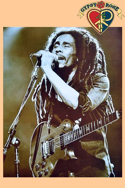 Bob Marley Singing Mini Poster Gypsy Rose