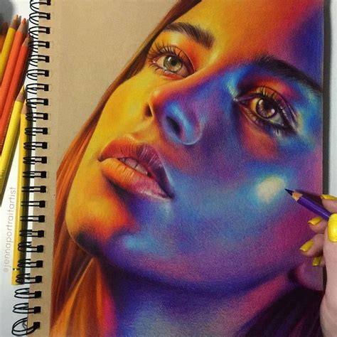 Image May Contain One Or More People Color Pencil Drawing Realistic Art Color Pencil Art