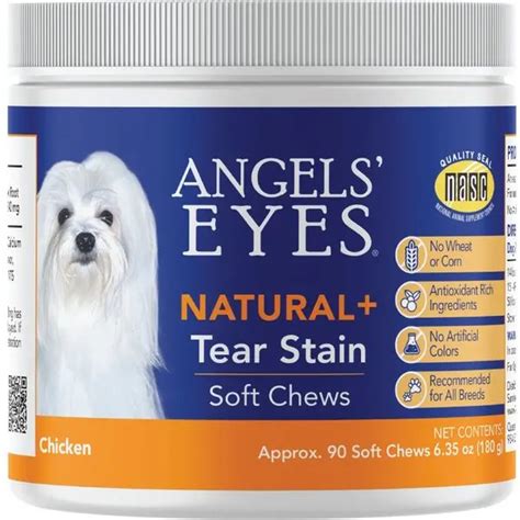 Get The Latest Angels Eyes Natural Plus Chicken Flavored Soft Chews Tear Stain Supplement For