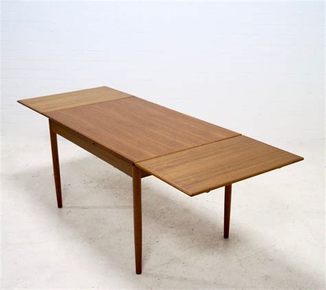Mid Century Extendable Teak Dining Table Danish Design 1960s 81954