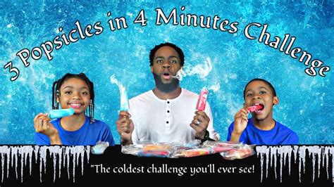 Popsicle Challenge 3 Popsicles In 4 Minutes Speed Eating Challenge Youtube