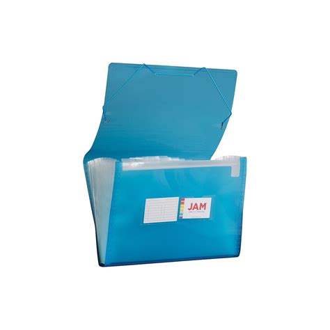 Jam Paper 13 Pocket Plastic Expanding File Accordion Folders Legal Size