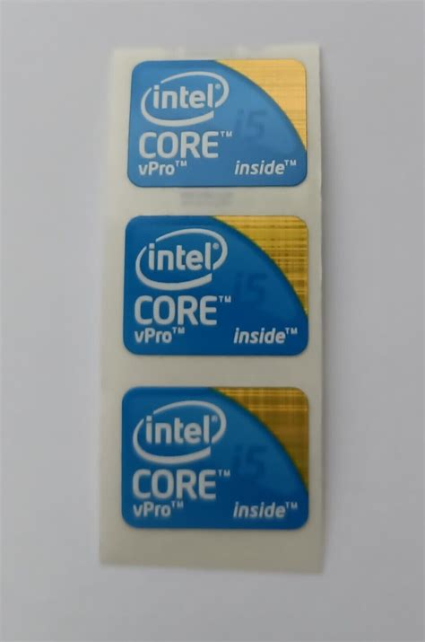 Genuine Intel Core I5 Vpro Inside Computer Laptop Sticker Badge 3 For £