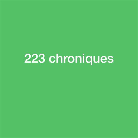 223 Chroniques