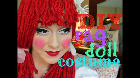 Diy Rag Doll Costume Wig And Makeup Youtube