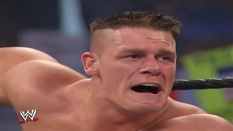 John Cenas Big Debut Against Kurt Angle Smackdown June 27 2002 Youtube