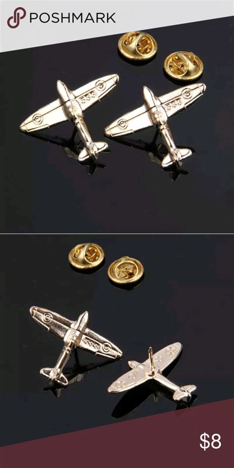 Gold Tone Airplane Lapel Pin Brooch Gold Tones Gold Brooch Pin