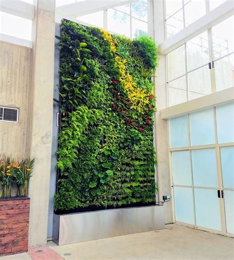 Recirculating Irrigation For Living Walls Plants On Walls