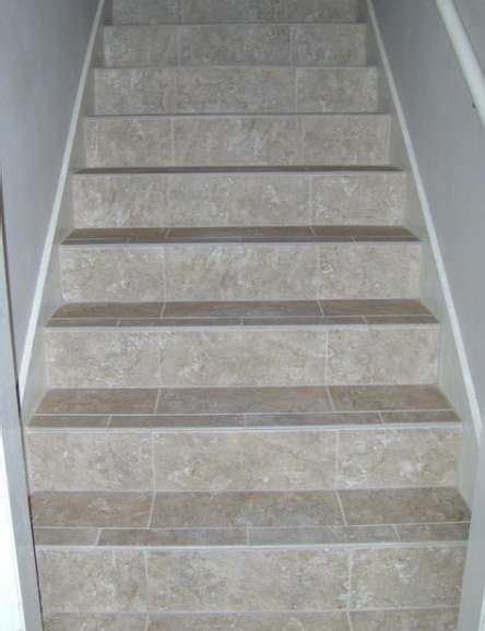 15 Ideas Basement Stairs Tile Stairways In 2020 Tile Stairs Tiled