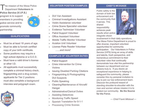 Creative Collaboration Mesa Police Dept Brochure