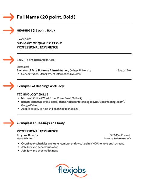What Types And Sizes Of Fonts Should I Use On My Resume Flexjobs