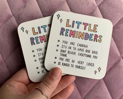 Little Reminders Coasters Artismytherapy