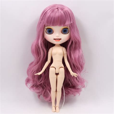 Neo Blythe Doll Purple Hair Jointed Body Blythe Dolls Purple Hair Blythe Dolls For Sale