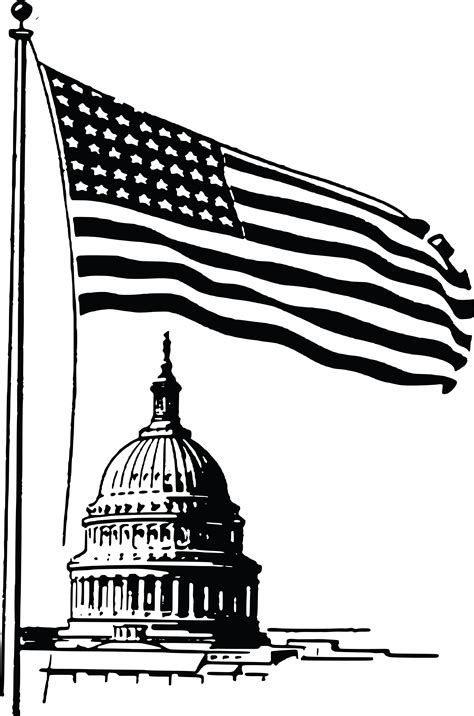 Indian flag clipart black and white. Black And White American Flag Clipart | Free download on ...