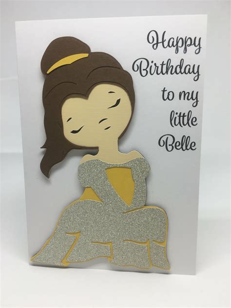 Princess Belle Birthday Card