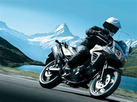 Don't take it off road though. 2012 SUZUKI V-Strom 650 ABS motorcycle wallpaper