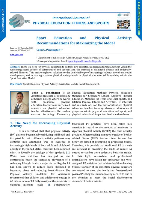 (PDF) Sport Education and Physical Activity ...