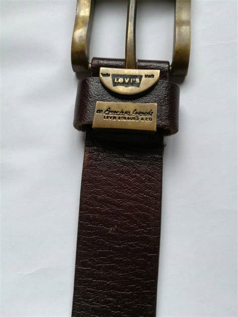 Vintage Vintage Levis Leather Belt Brown Size 32 Grailed
