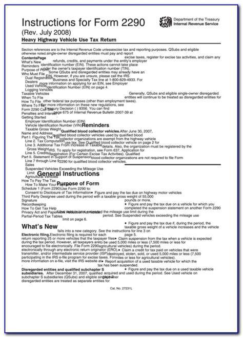 Form 2290 Irs Instructions Form Resume Examples Azdygrxo79