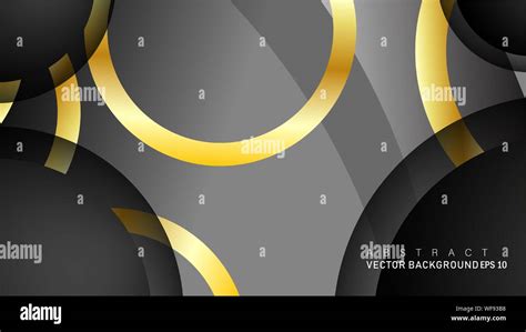 Vector Background Design That Overlaps With Gold Ring Color Gradients