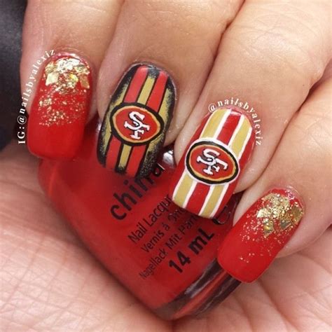 Pin By Viviane Tautou On Nails Nail Care Routine 49ers Nails Sports