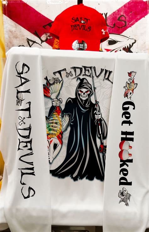 Salt Devils Reaper Florida Get Hooked Long Sleeve Performance Shirt
