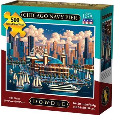 Dowdle Jigsaw Puzzle Chicago Navy Pier 500 Piece